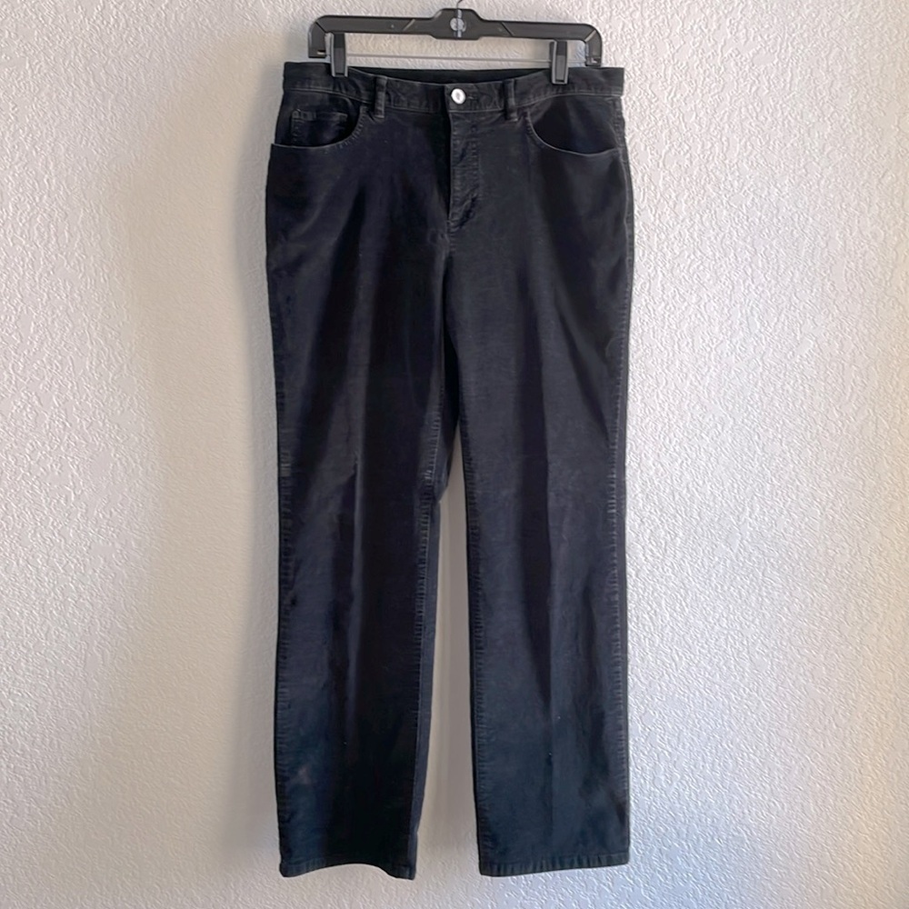 Talbots Velvet Black Pants Size 10